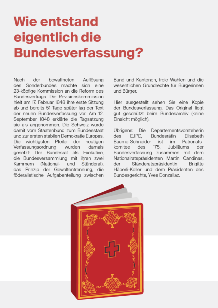 Plakat Bundesverfassung von Demi Cubisino