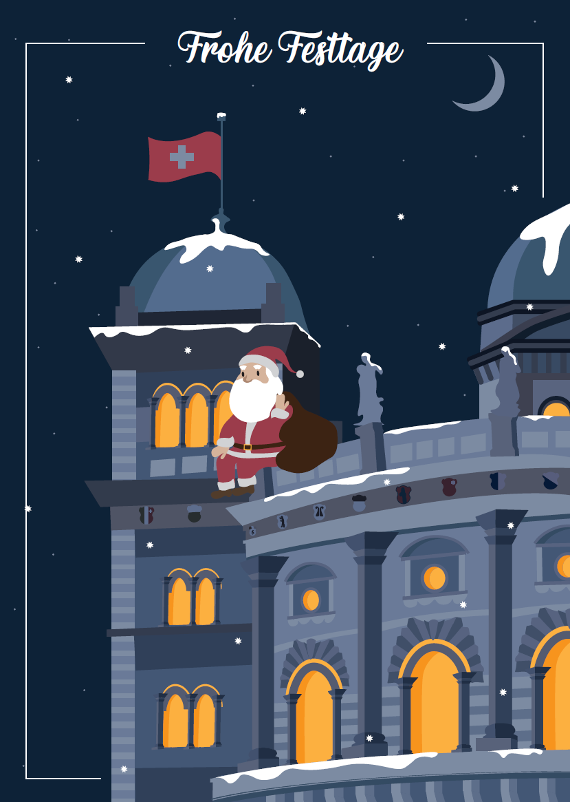 Weihnachtskarte von Demi Cubisino