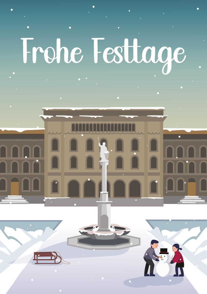 Weihnachtskarte von Demi Cubisino